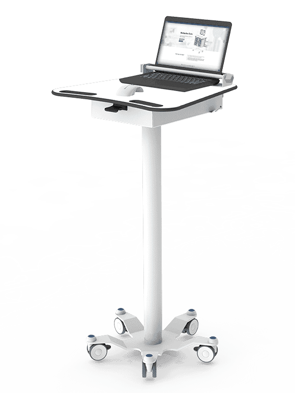 Medical Laptop Cart On Wheels Dalen Healthcare Medical Trollies