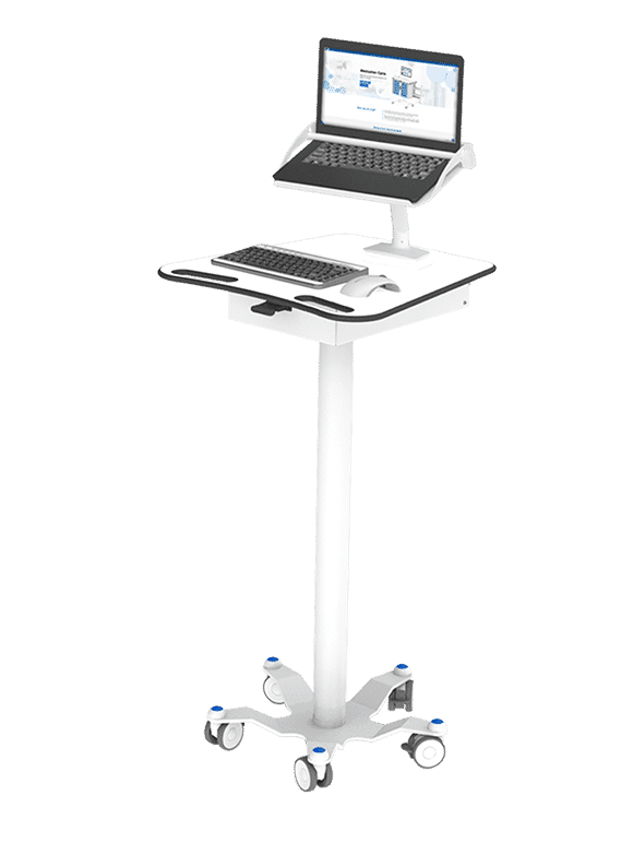 Medical Laptop Cart On Wheels Dalen Healthcare Medical Trollies